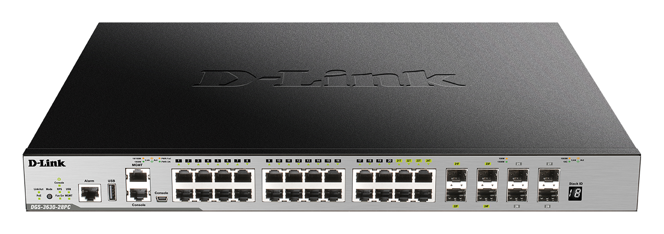 D-Link DGS-3630-28PC/SI 28-Port Layer 3 Gigabit PoE Stack D-Link DGS-3630-28PC/SI 28-Port Layer 3 Gigabit PoE Stack – Bild 2