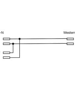 Alternative view of InLine® TAE-N Anschlußkabel, gebrückt, 6m, schwarz