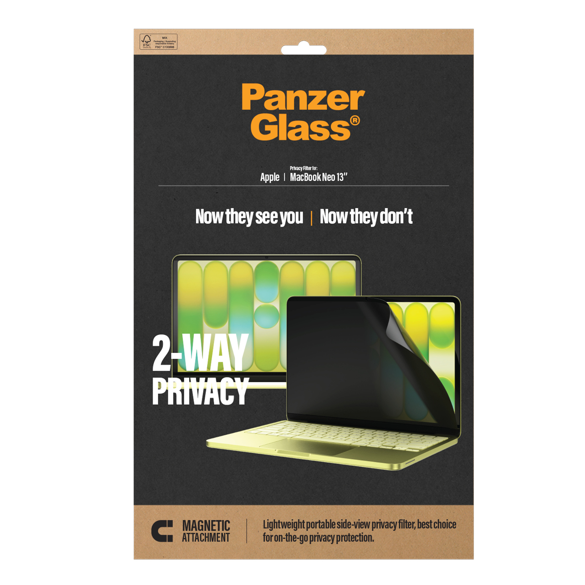PanzerGlass 2-Way Privacy Film MacBook Neo 13 M5/M4/M3/M2 PanzerGlass 2-Way Privacy Film MacBook Neo 13 M5/M4/M3/M2 – Bild 3