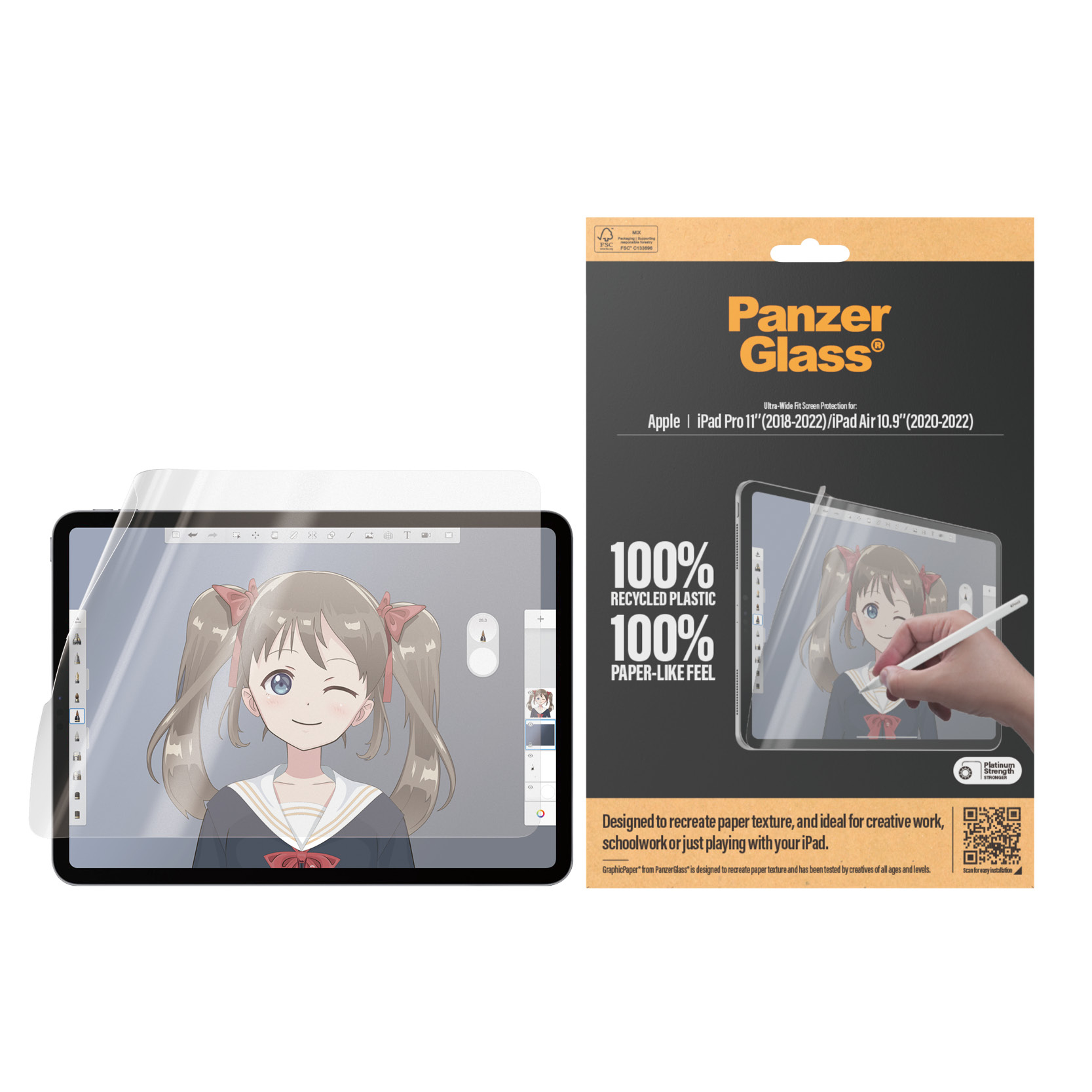 PanzerGlass GraphicPaper iPad Pro 11" 18-22 u. Air 10.9" 20-22 PanzerGlass GraphicPaper iPad Pro 11" 18-22 u. Air 10.9" 20-22 – Bild 2