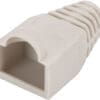 DIGITUS CAT.5e RJ45 Mod. Steckerverbinder Hirose TM11 grau Die Knickschutztüllen von DIGITUS sind für die schnelle und einfache Installation auf geschirmten sowie ungeschirmten 8P8C RJ45 Modularsteckern geeignet. Sie sind ausgestattet mit einem Rasthebelschutz.