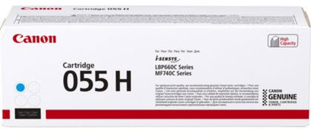 Canon Toner CRG 055H Cyan Hohe Kapazität (ca. 5.900 Seiten) Canon Toner CRG 055H Cyan Hohe Kapazität (ca. 5.900 Seiten)