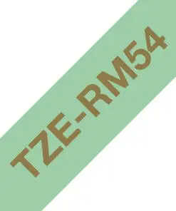 Textilband TZe-RM54 nicht klebend gold auf mintgrün 24mm x 4m