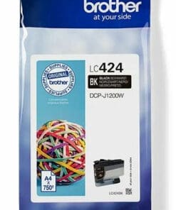 Brother Tintenpatrone LC-424BK Schwarz (ca. 750 Seiten)