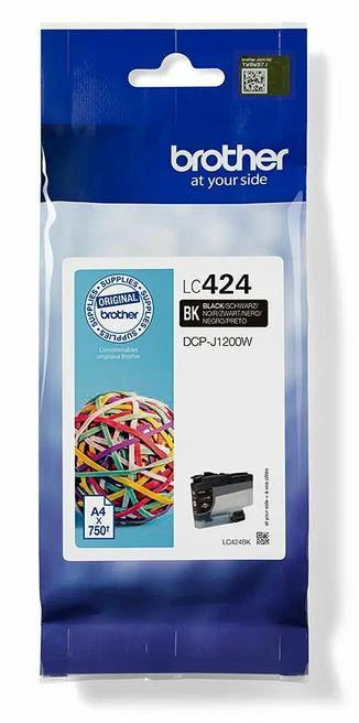 Brother Tintenpatrone LC-424BK Schwarz (ca. 750 Seiten) Brother Tintenpatrone LC-424BK Schwarz (ca. 750 Seiten)