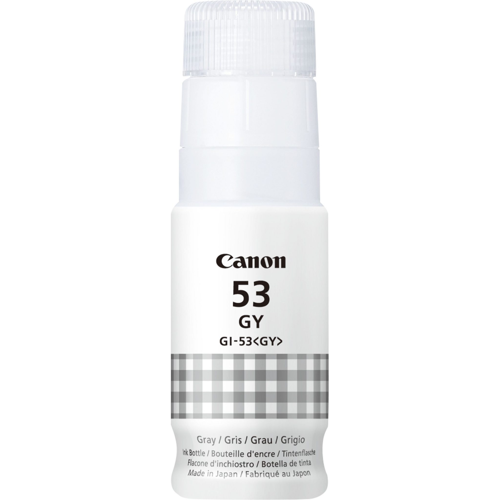 Canon Tintenflasche GI-53 Grau (60ml) Mit dieser 60-ml-Flasche Cyan-Tinte auf Farbstoffbasis druckst du große Mengen an Fotos zu niedrigen Gesamtkosten. Diese Tinte ist ideal für Fotos, und ein Set Tintenflaschen ermöglicht den Druck von bis zu 3.800 Fotos¹, so dass seltener nachgefüllt werden muss. Die innovative ChromaLife100 Tinte sorgt für einen hochwertigen Fotodruck und eine Farbstabilität, mit der deine Ausdrucke bis zu 100 Jahre² halten. Dank des verbesserten Designs müssen die Flaschen nicht gequetscht werden, und je nach Farbe haben sie eine individuelle Anschlussform – das Nachfüllen der Tintentanks war nie einfacher.