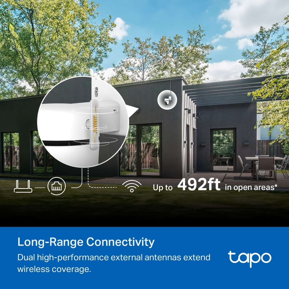 TP-Link TAPO C530WS Sicherheitskamera Turret IP-Sicherheitskamera Draußen 2880 x 1620 Pixel Wand TP-Link TAPO C530WS Sicherheitskamera Turret IP-Sicherheitskamera Draußen 2880 x 1620 Pixel Wand – Bild 10