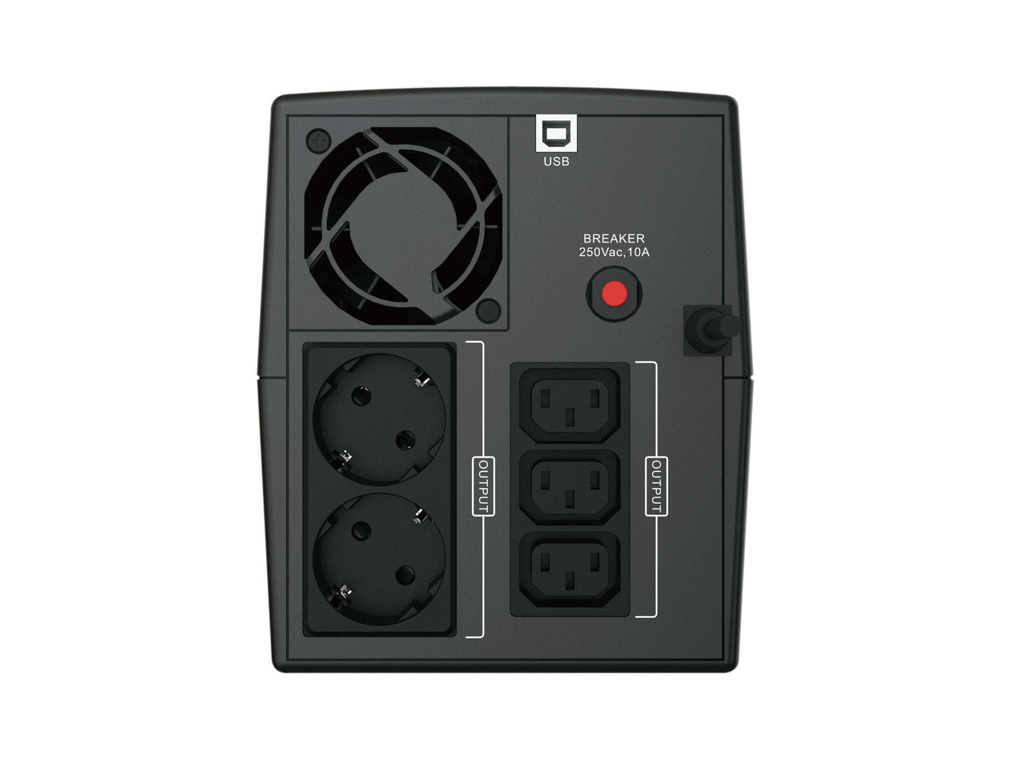 Conceptronic ZEUS 1200VA 720W USV, IEC + schuko Conceptronic ZEUS 1200VA 720W USV, IEC + schuko – Bild 4