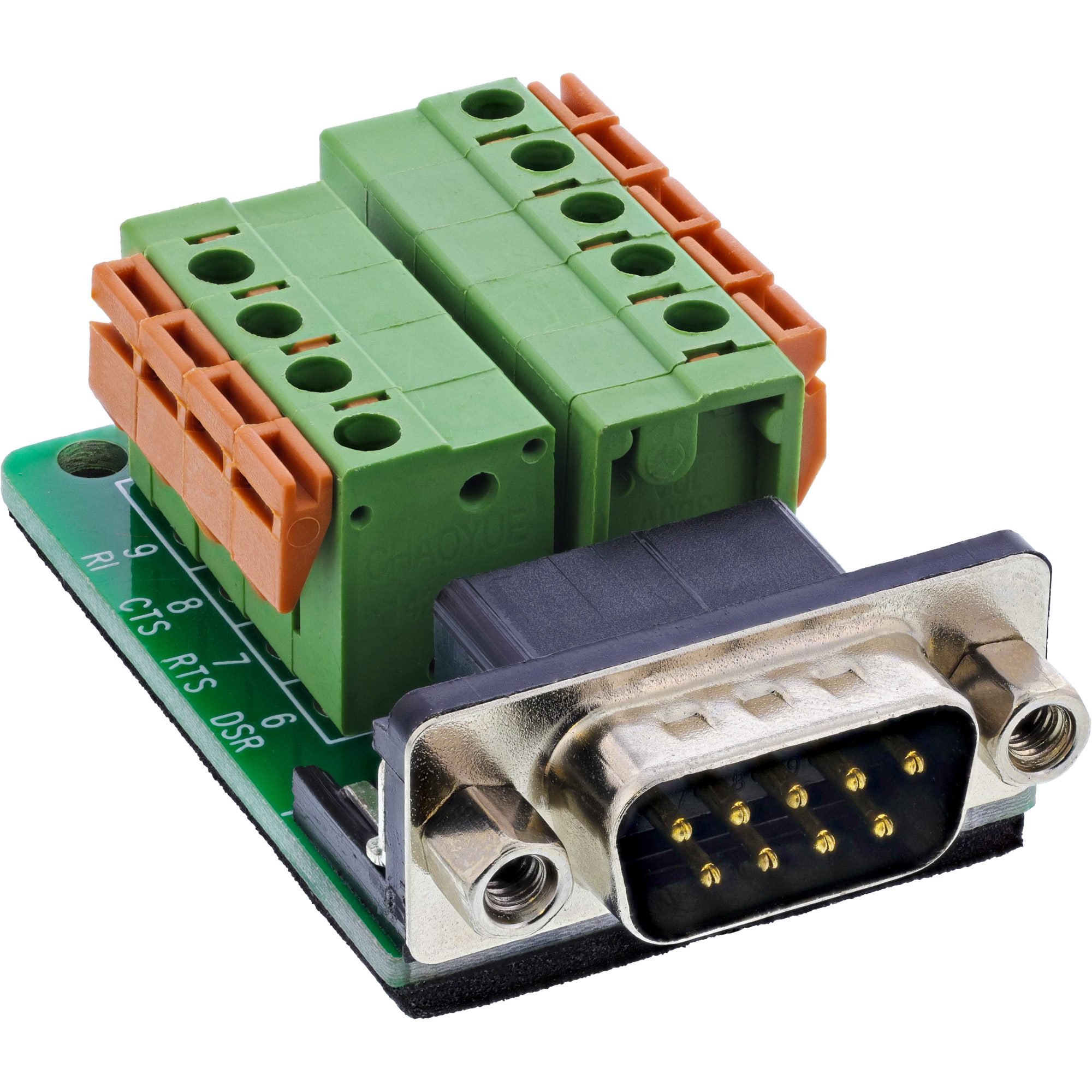 InLine® Terminalblock D-Sub 9 Stecker, Federklemme, Schraubsicherung InLine® Terminalblock D-Sub 9 Stecker, Federklemme, Schraubsicherung