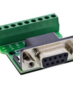 InLine® Terminalblock D-Sub 9 Buchse, Schraubklemme, Schraubsicherung