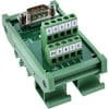 InLine® D-Sub 9 Terminalblock, Stecker, Schraubklemme, Hutschiene