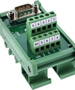InLine® D-Sub 9 Terminalblock, Stecker, Schraubklemme, Hutschiene
