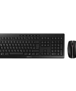 CHERRY STREAM DESKTOP Tastatur mit Maus Set DE kabellos schwarz