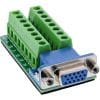 InLine® Terminalblock, VGA (HD15), Buchse, 2-reihig, Schraubklemme