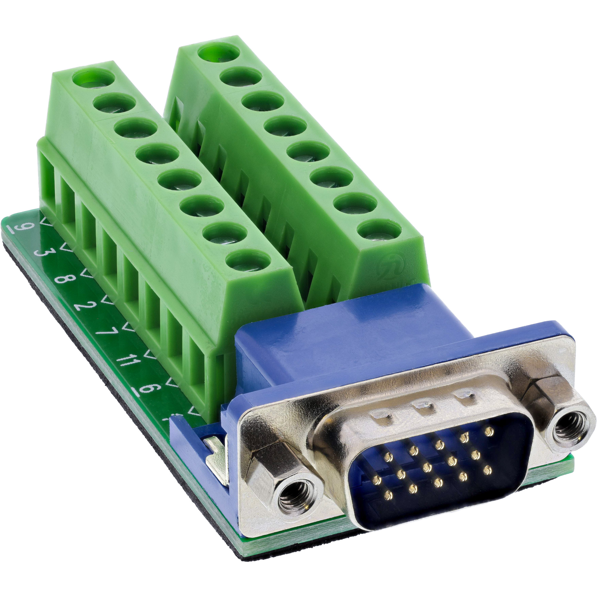 InLine® Terminalblock, VGA (HD15), Stecker, 2-reihig, Schraubklemme InLine® Terminalblock, VGA (HD15), Stecker, 2-reihig, Schraubklemme