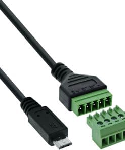 InLine® Micro USB Stecker an Terminalblock, 5-polig, mit Kabel
