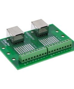 InLine® Terminalblock, 2x RJ45 Buchse, gerade, für Hutschiene