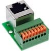 InLine® RJ45 Buchse an Push-In-Klemme, 8-polig, Cat.5e, gewinkelt