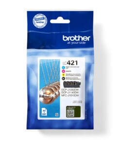 Brother Tintenpatrone LC-421VAL Multipack (je 1x BK/M/C/Y)