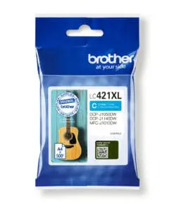 Brother Tintenpatrone LC-421XLC Cyan (ca. 500 Seiten)