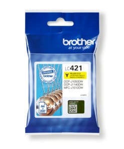 Brother Tintenpatrone LC-421Y Gelb (ca. 200 Seiten)