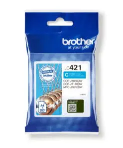 Brother Tintenpatrone LC-421C Cyan (ca. 200 Seiten)