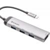 Verbatim USB-C Multiport-Hub 4-Port USB 3.2 Gen 1 MagSafe-kompatibel befestigen Sie den SnapBack magnetisch an kompatiblen Smartphones Erstellen und speichern Sie Inhalte unterwegs in atemberaubender 4K-Auflösung Speichern Sie Videos und Fotos direkt auf dem externen SSD-Laufwerk Unterstützt Apple ProRes 4K-Videoaufnahmen mit 60 fps* Hochgeschwindigkeitsleistung von bis zu 20 Gbit/s (USB 3.2 Gen 2x2-Schnittstelle) Enthält zwei USB-C-zu-USB-C-Kabel: ein U-förmiges Kabel für die nahtlose Befestigung