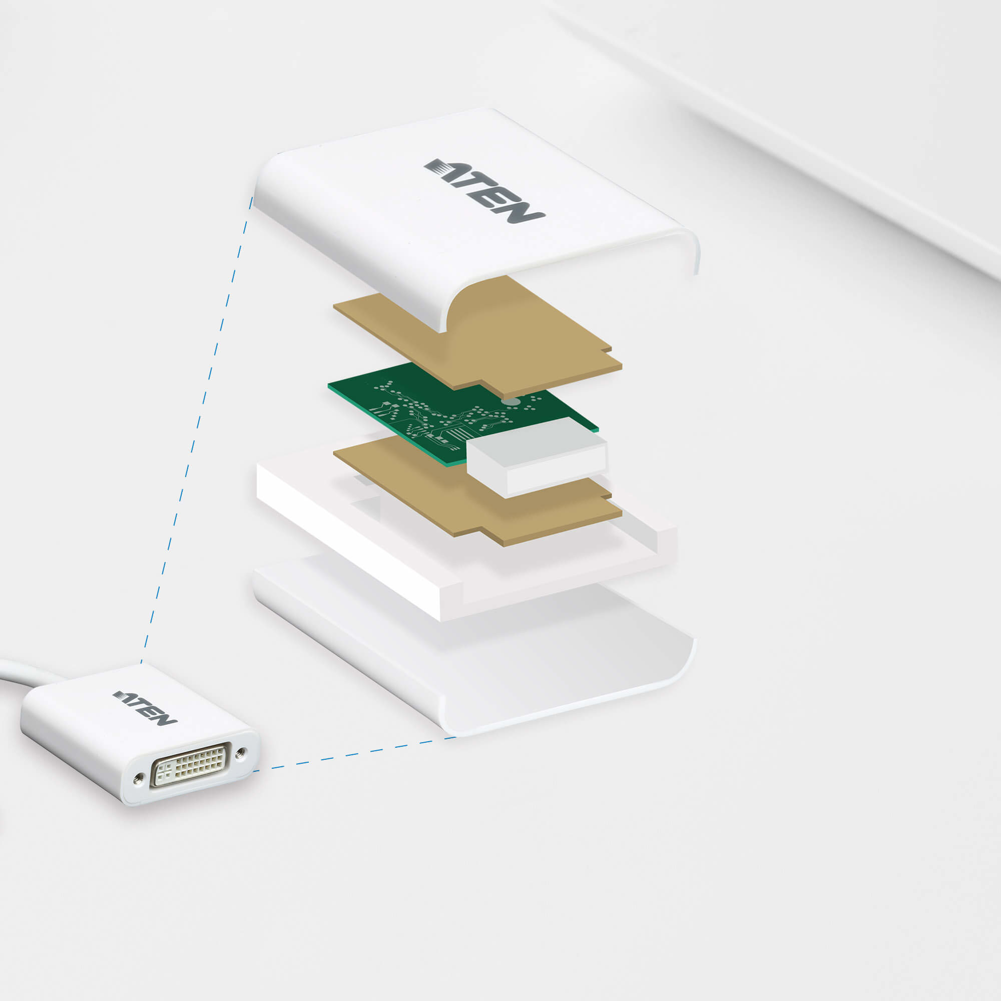 ATEN VC965 Video-Konverter DisplayPort zu DVI ATEN VC965 Video-Konverter DisplayPort zu DVI – Bild 4