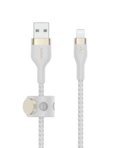 Belkin PRO Flex Lightning/USB-A Kabel, Apple zert., 1m, weiß