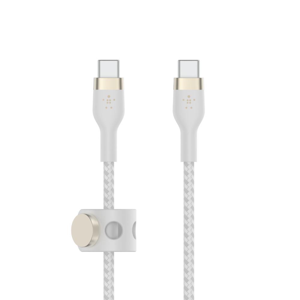 Belkin PRO Flex USB-C/USB-C Kabel, bis 60W, 2m, weiß Belkin PRO Flex USB-C/USB-C Kabel, bis 60W, 2m, weiß