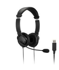 Kensington Classic USB-A Headset mit Mikrofon und Lautstärkeregler