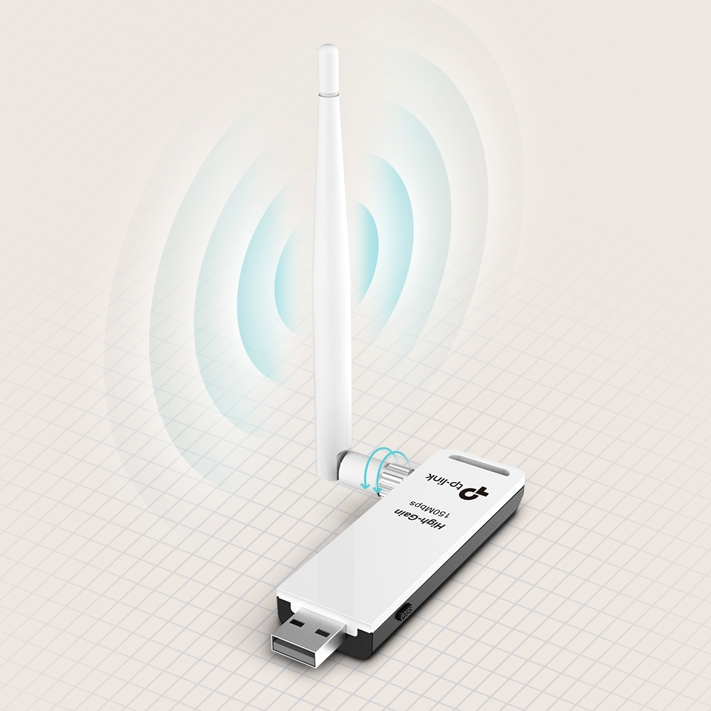 TP-Link TL-WN722N N150 WLAN High Gain USB Stick (150 MBit/s) TP-Link TL-WN722N N150 WLAN High Gain USB Stick (150 MBit/s) – Bild 4