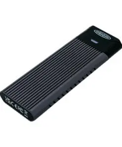 Origin Storage OSEC4TBNVME Externes Solid State Drive 4 TB USB Typ-C 3.2 Gen 2 (3.1 Gen 2) Aluminium, Grau