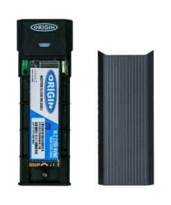 Alternative view of Origin Storage OSEC256NVME Externes Solid State Drive 256 GB USB Typ-C 3.2 Gen 2 (3.1 Gen 2) Aluminium, Grau