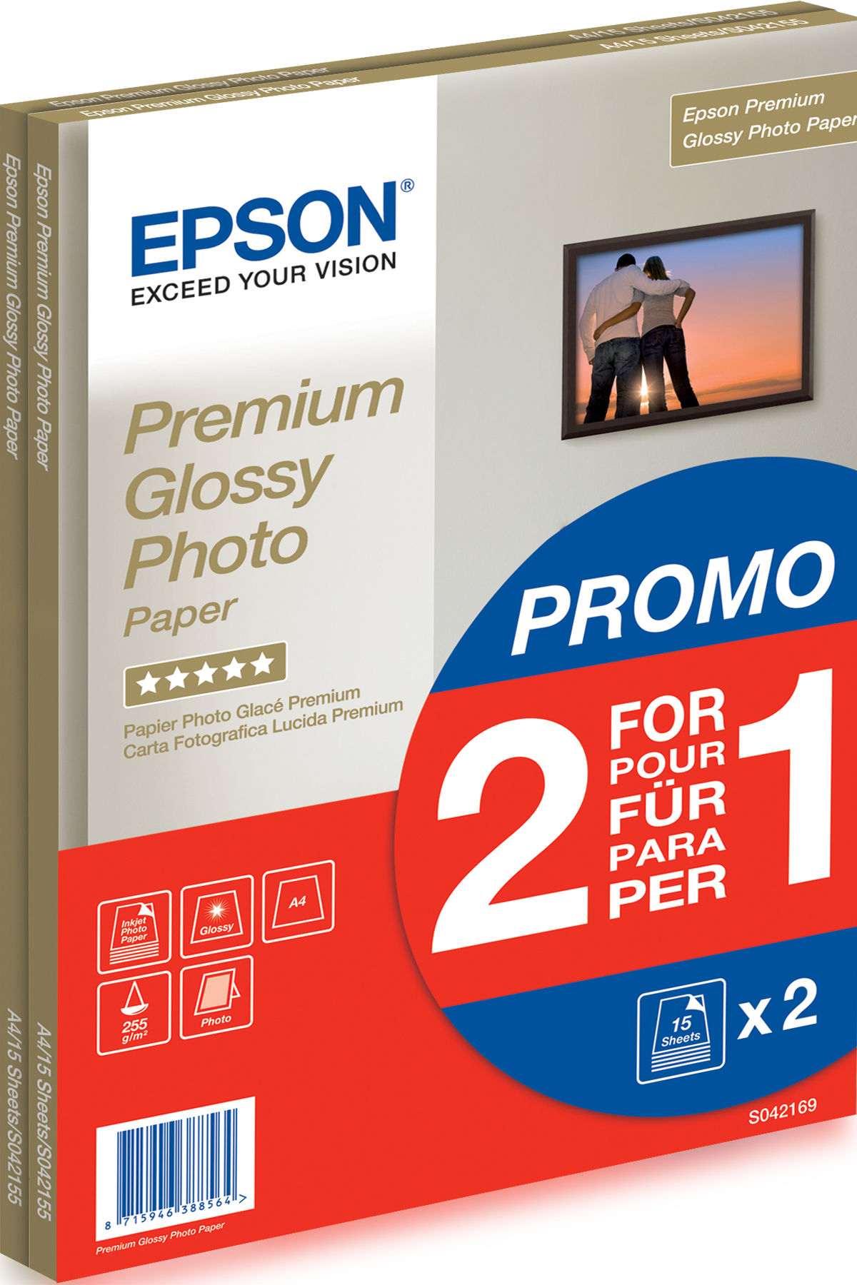 Epson Fotopapier Premium glänzend C13S042169 (A4-15 Blatt) Epson Fotopapier Premium glänzend C13S042169 (A4-15 Blatt)