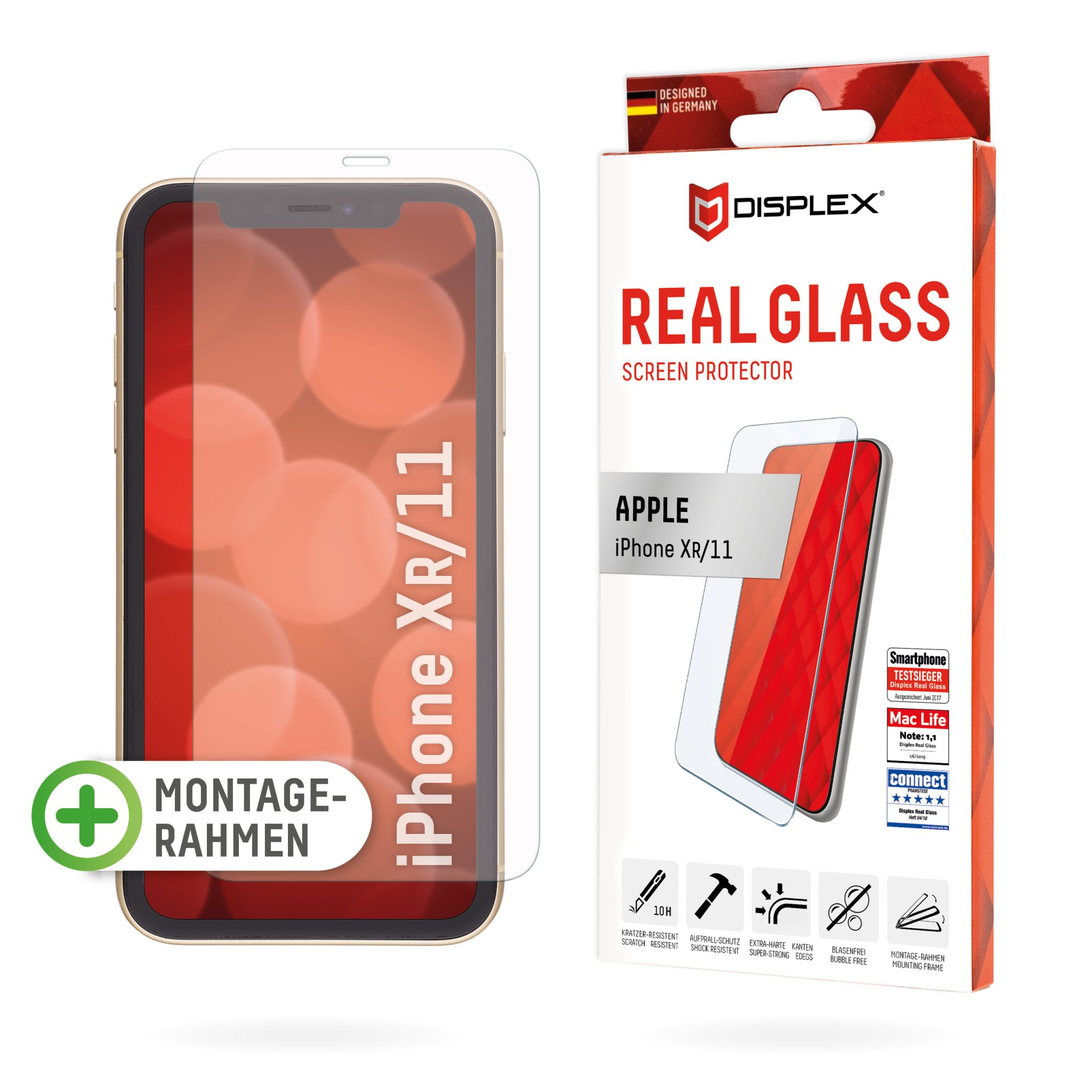 DISPLEX Panzerglas 10H für Apple iPhone 11, XR DISPLEX Panzerglas 10H für Apple iPhone 11, XR