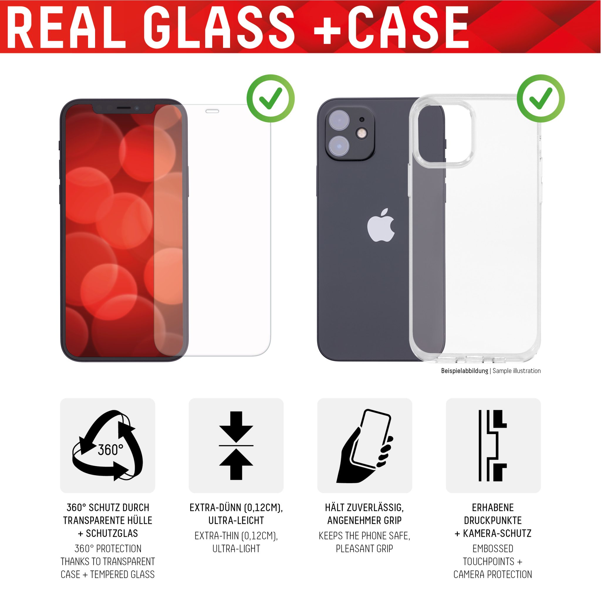 DISPLEX Panzerglas 10H inklusive Handyhülle transparent für Apple iPhone 11 DISPLEX Panzerglas 10H inklusive Handyhülle transparent für Apple iPhone 11 – Bild 4