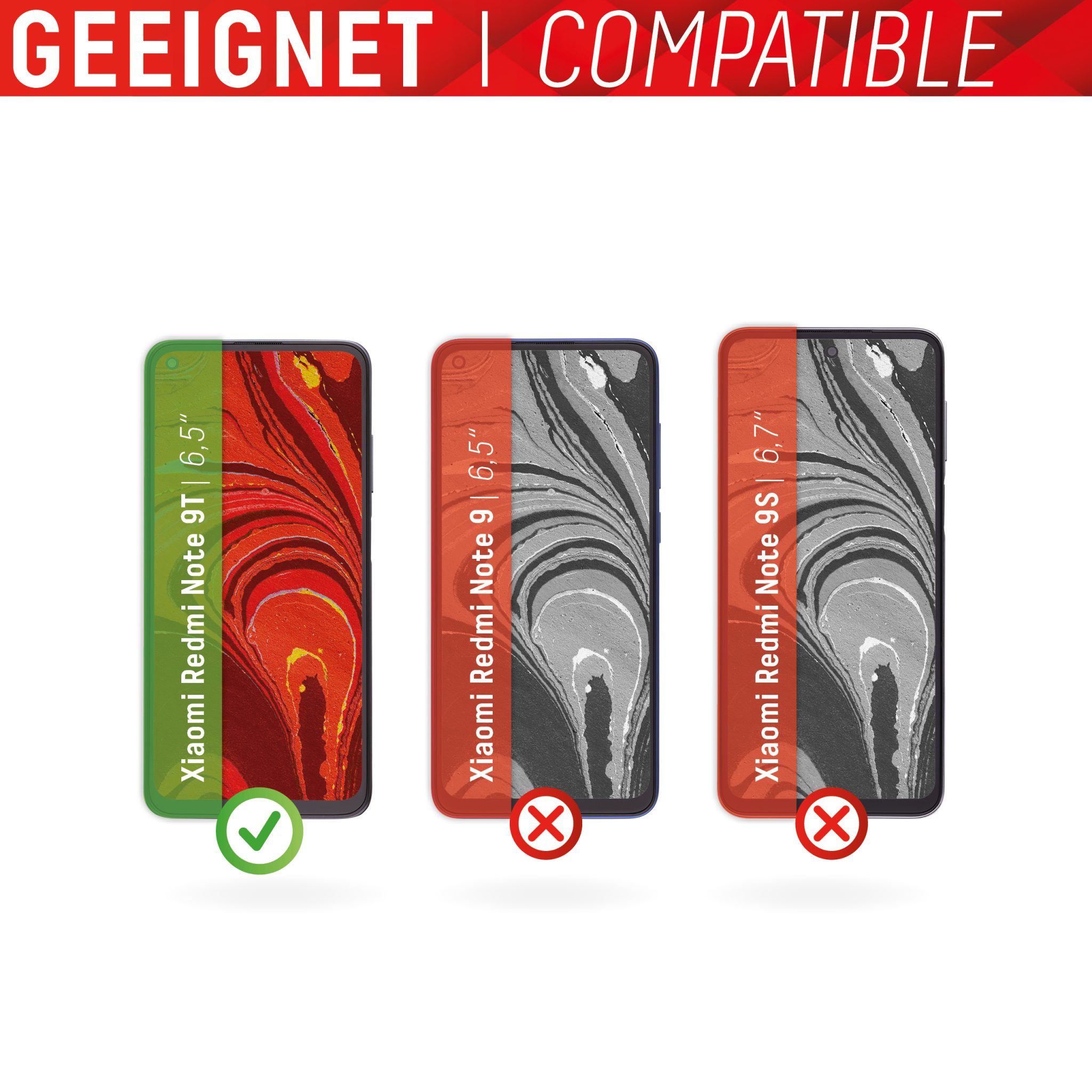 DISPLEX Panzerglas Xiaomi Redmi Note 9T DISPLEX Panzerglas Xiaomi Redmi Note 9T – Bild 5