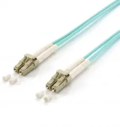 equip LWL Patchkabel LC/LC 50/125µ duplex OM3 türkis 3m