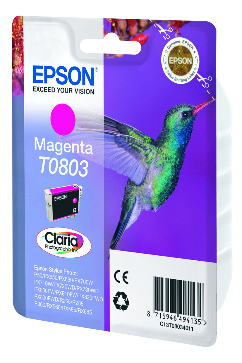 Epson Tintenpatrone T0803 Magenta Claria Photo Epson Tintenpatrone T0803 Magenta Claria Photo – Bild 2