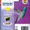 Epson Tintenpatrone T0804 Gelb Clara Photo Epson Tintenpatrone T0803 Claria Photographic Magenta mit einer Reichweite von ca. 220 Seiten.