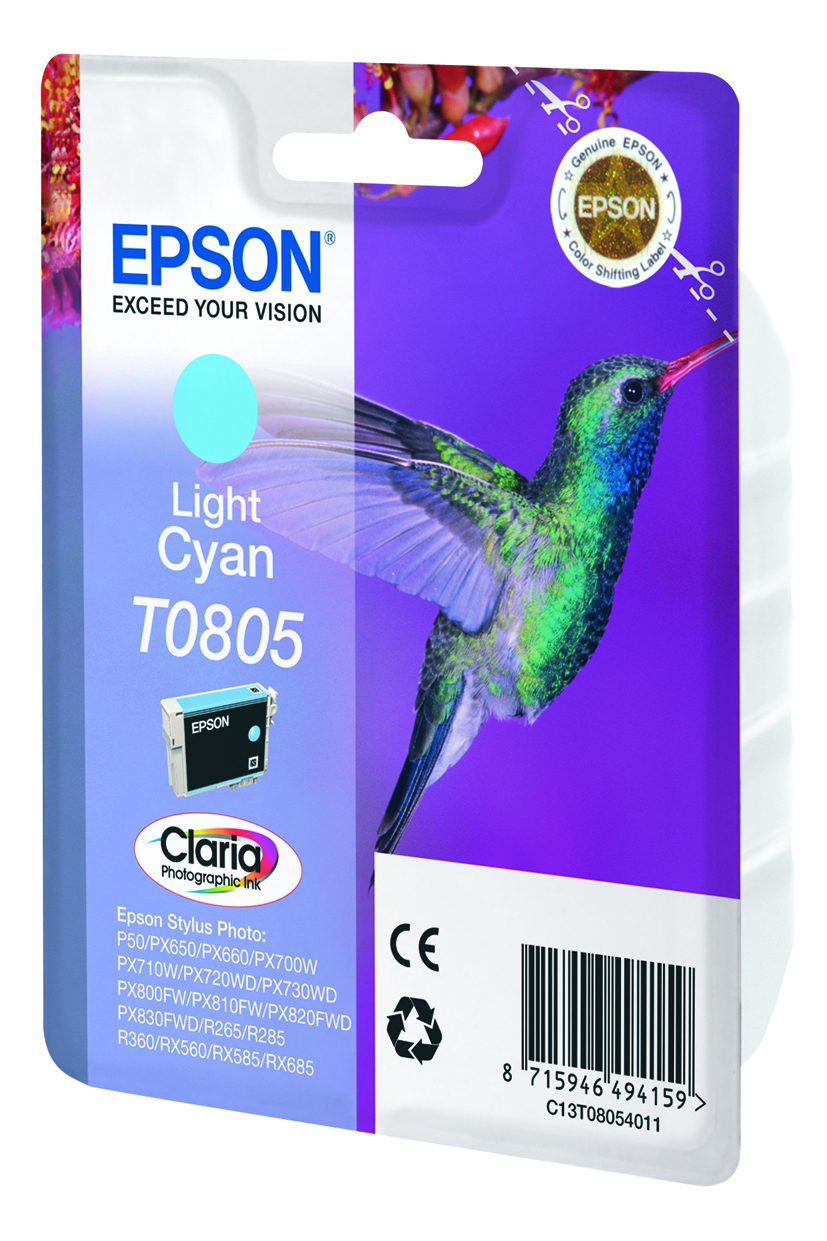 Epson Tintenpatrone T0805 Claria Photographic Cyan hell Epson Tintenpatrone T0805 Claria Photographic Cyan hell – Bild 2