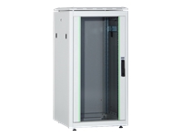 DIGITUS 26HE Unique Netzwerkschrank 800x800 mm Glastür grau