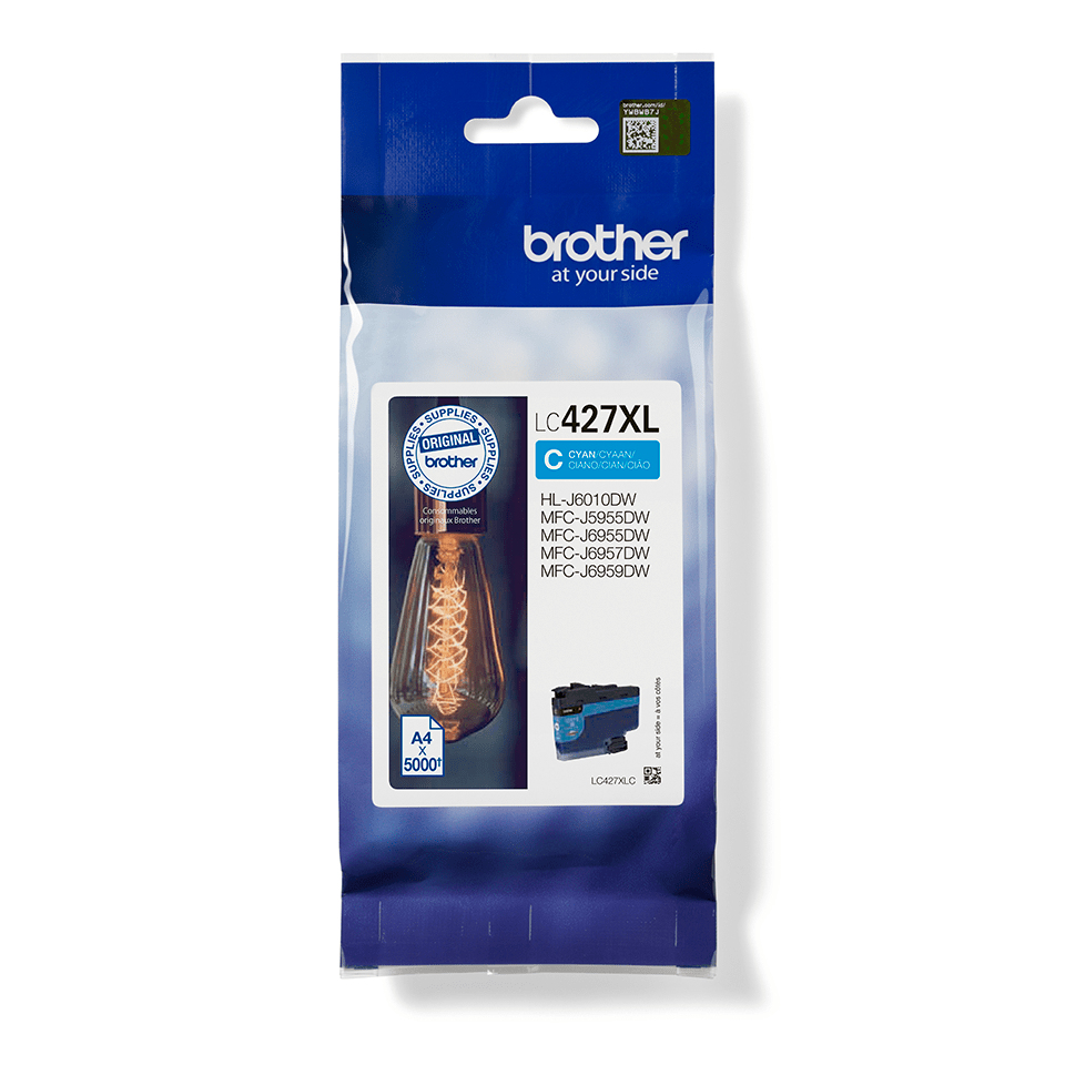 Brother Tintenpatrone LC-427XLC (ca. 5000 Seiten) Brother Tintenpatrone LC-427XLC (ca. 5000 Seiten) – Bild 2
