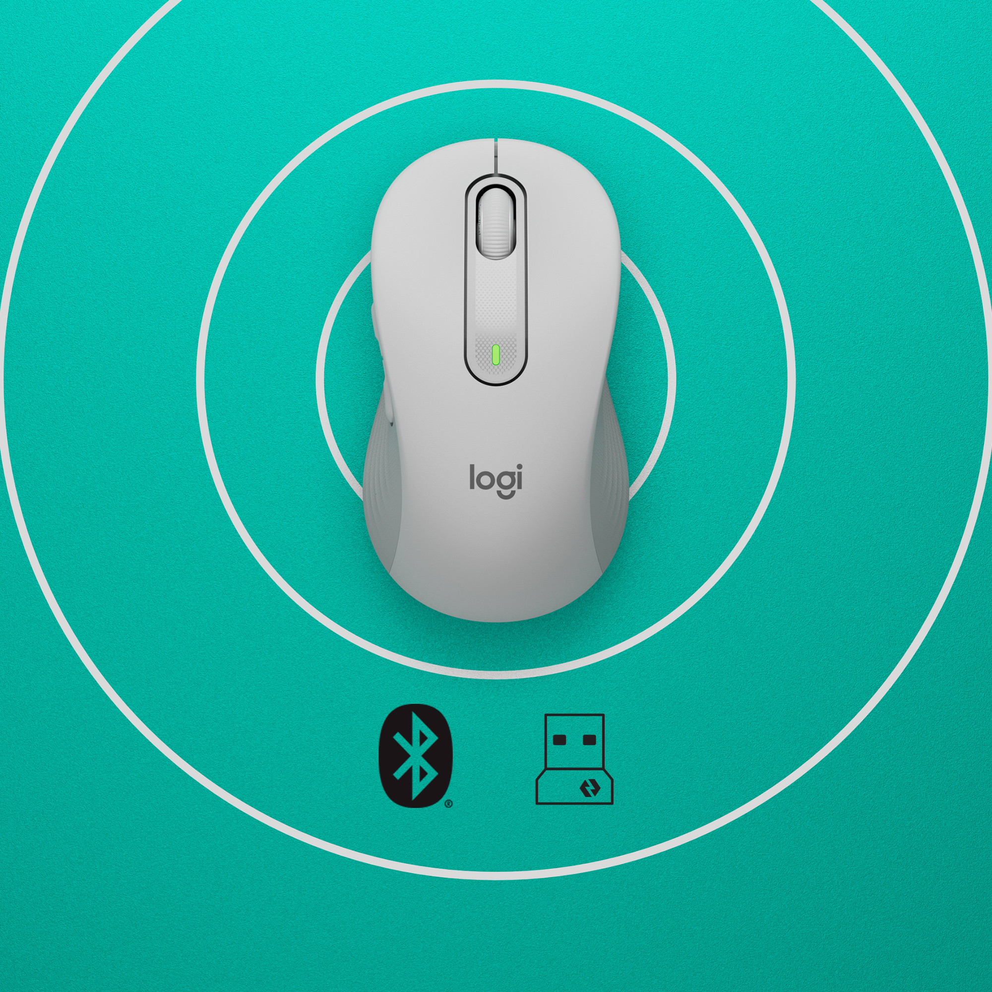 Logitech Wireless Maus Signature M650 Weiß Logitech Wireless Maus Signature M650 Weiß – Bild 6