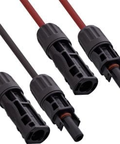 InLine® Solarkabel Verlängerungs-Set inkl. Solarstecker 4mm² schwarz/rot 0,75m