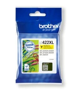 Brother Tintenpatrone LC-422XLY Gelb (ca. 1500 Seiten)