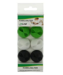 InLine® Kabel Gummi Clipper, 6 Stück InLine® Kabel Gummi Clipper, 6 Stück – Bild 3