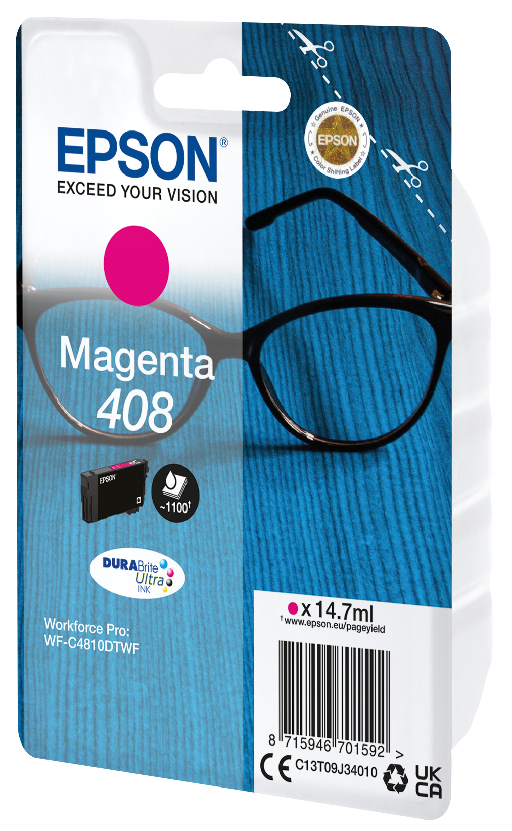 Epson Tintenpatrone 408 DURABrite Ultra Magenta Epson Tintenpatrone 408 DURABrite Ultra Magenta – Bild 2