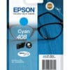 Epson Tintenpatrone 408L Cyan (21,6ml) Niedrigere Druckkosten dank XL-Tintenpatronen<br>Profitieren Sie von den kosteneffizienten DURABrite Ultra-Tintenpatronen. Da es sich um separate Einzelpatronen handelt, muss immer nur die verbrauchte Farbe ersetzt werden. Das spart Geld. Mit den XL-Tintenpatronen drucken Sie bis zu 1.100 Seiten in Schwarzweiß und 1.100 Seiten in Farbe1. Für DIN A3-Druckermodelle ist auch eine schwarze Patrone in XXL-Größe erhältlich – für den Druck von bis zu 2.200 Seiten in Schwarzweiß1.<br><br>Entdecken Sie die Serie<br>Unsere DURABrite Ultra-Tinte liefert gestochen scharfe und langlebige Dokumente, die wisch- und wasserfest sind und sofort mit einem Textmarker bearbeitet werden können.<br><br>Für Epson Drucker optimiert<br>Tinten und Papiere von Epson werden speziell zur Verwendung mit Druckern von Epson entwickelt und liefern stets optimale Ergebnisse.<br><br>Vertrauen Sie dem Original<br>Genießen Sie einfaches und zuverlässiges Drucken mit Epson Original Tinten. Wir investieren viel in Forschung sowie Hightech-Fertigungsanlagen und unterziehen unsere Produkte strengen Tests, um Ihnen eine optimale Qualität zu bieten.